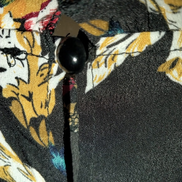 Woman's Shein curves  black floral long sleeve dress 4x **read 3x - Picture 4 of 7